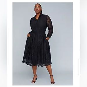 Lane Bryant X Girl With Curves Pleated Lace Dress